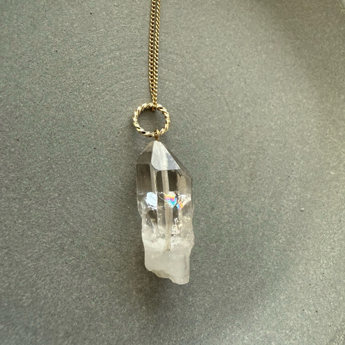 超希少！天然の奇跡虹入り◇水入り虹入り水晶◇ペンダントトップ img1000.jpg