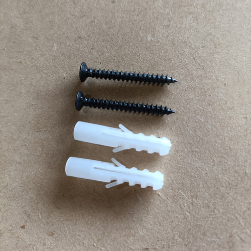 杉無垢材のレコードディスプレイ LP2枚用2本セット 壁掛け ウォール