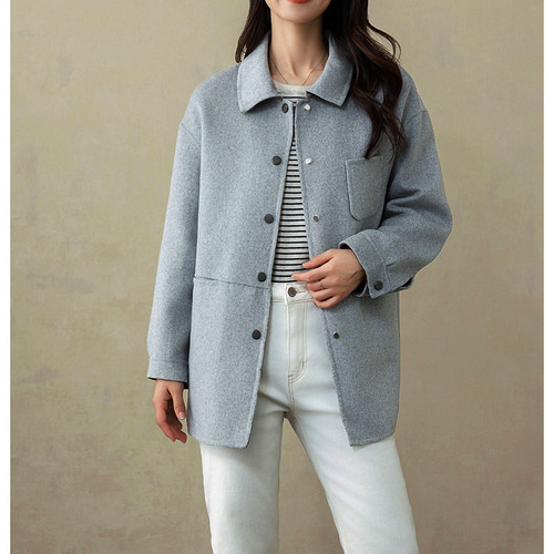 優雅な雰囲気！♢レディースメルトン洋服ジャケット♢ウールスーツ