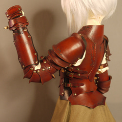 [受注生産] DD（M胸）レザーアーマーセット 本革 3枚目の画像