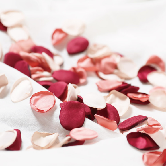 選べる6種！ サテン フラワーシャワー セット ミックス  造花 12g ラウンド 丸 結婚式 ウェディング DIY 10枚目の画像