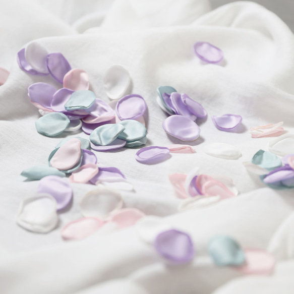 選べる6種！ サテン フラワーシャワー セット ミックス  造花 12g ラウンド 丸 結婚式 ウェディング DIY 6枚目の画像