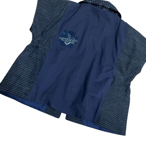 古布 書生絣 ショルダー紐 ハンドメイド 古布 書生絣 ショルダー紐