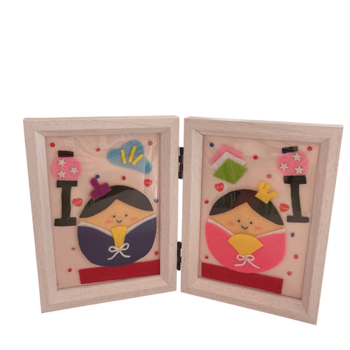 ひな祭りキット！フェルトフォトフレーム フォトフレーム・写真立て