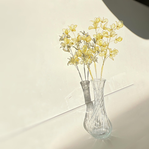 単品販売】ミモザ 1本 f3005 一輪挿し・花瓶・花器 Cuore☆年末年始の