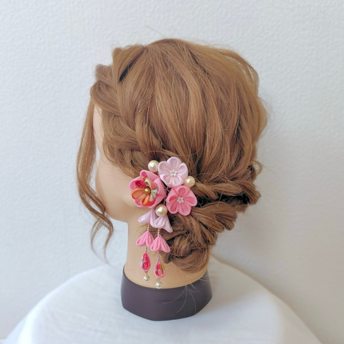 3歳七五三に！レトロ可愛い パッチンピン 【選べる5色】 アンティーク