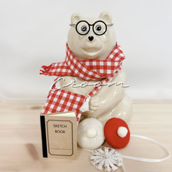 しろくま貯金箱】♡クリスマスレッド×ホワイト7点セット♡ その他