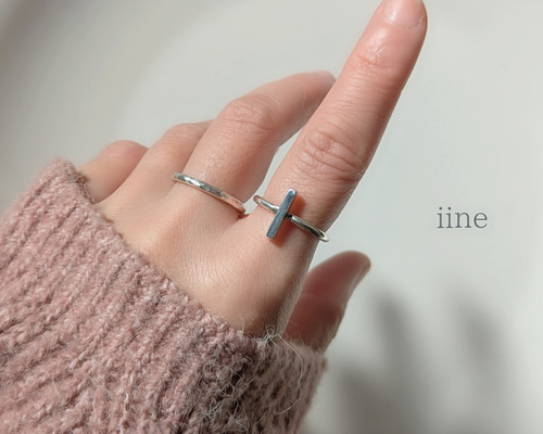 silver950】指が細く長く見える*シャープでスッキリとした印象