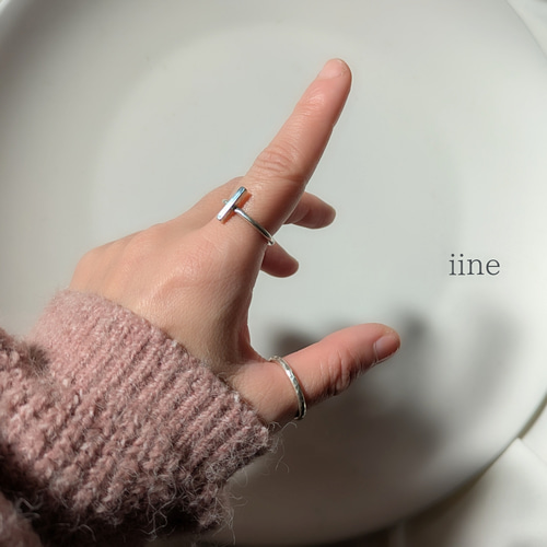 silver950】指が細く長く見える*シャープでスッキリとした印象