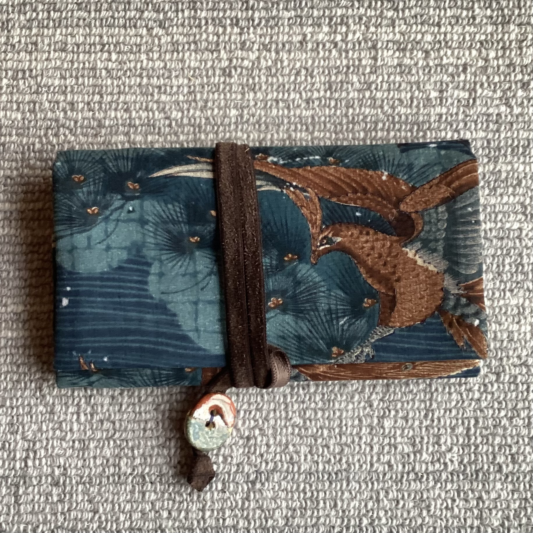 孔雀柄(?)の懐中財布