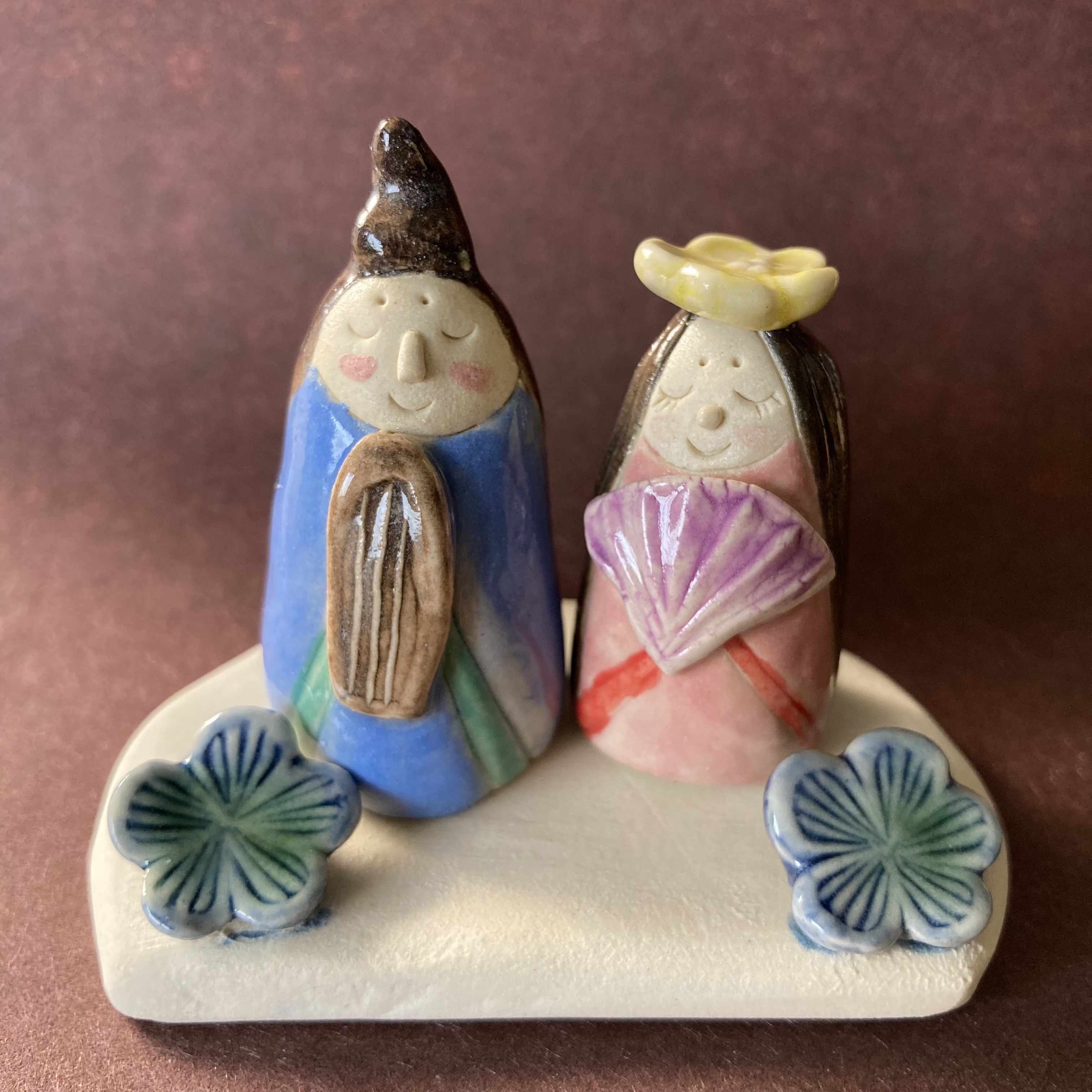 一点物のお雛様(台座付き)90