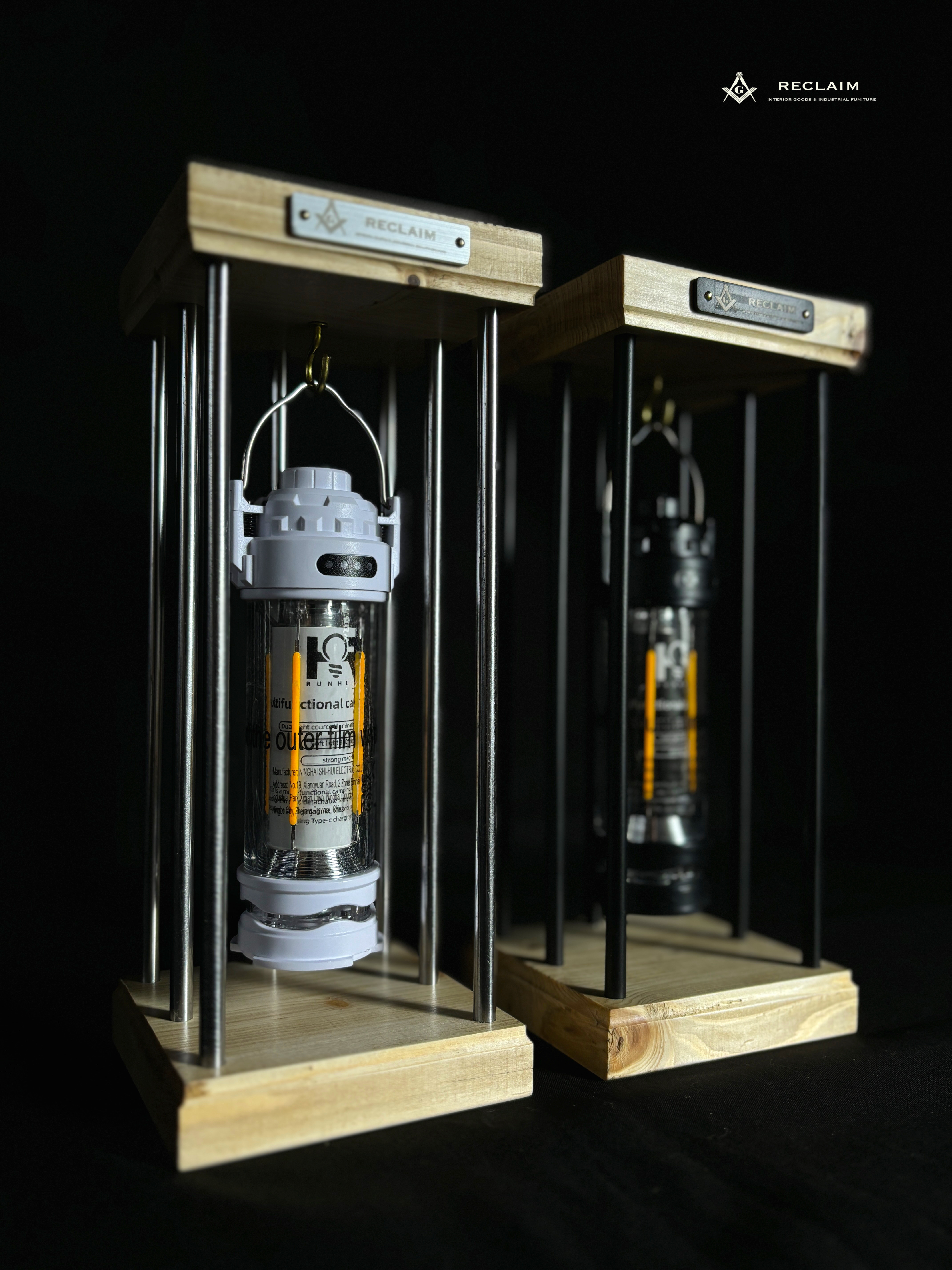 SALE開催中　残り　1セット　テーブルランプ　デスクランプ　ランタン インダストリアルindustrial ランプ