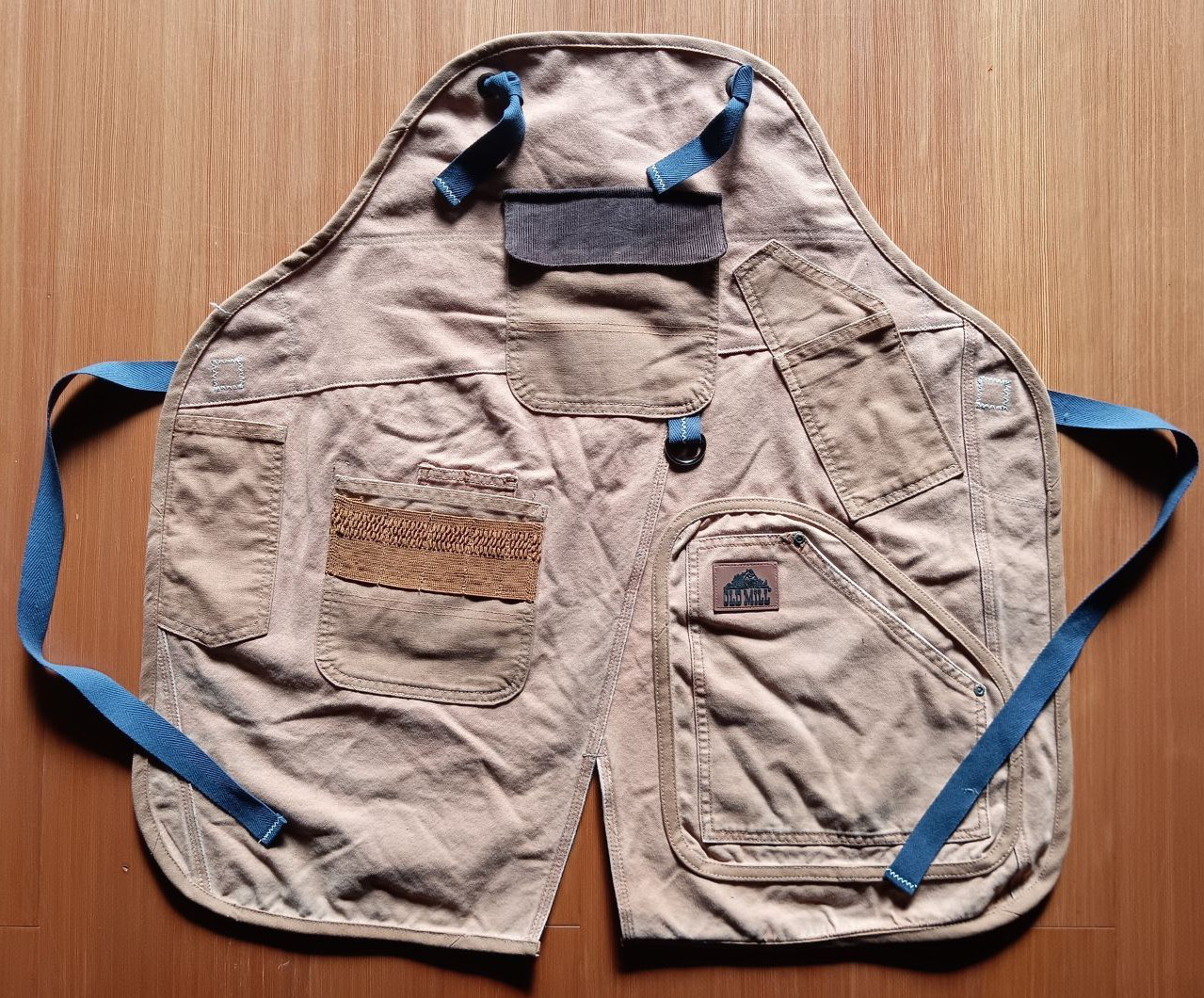 アップサイクルエプロン ワークエプロン リメイク 古着