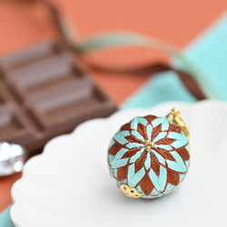 チョコミントの世界 チョコミントフラワーレジンヘアゴム チョコミントの世界 チョコミントフラワーレジンヘアゴム