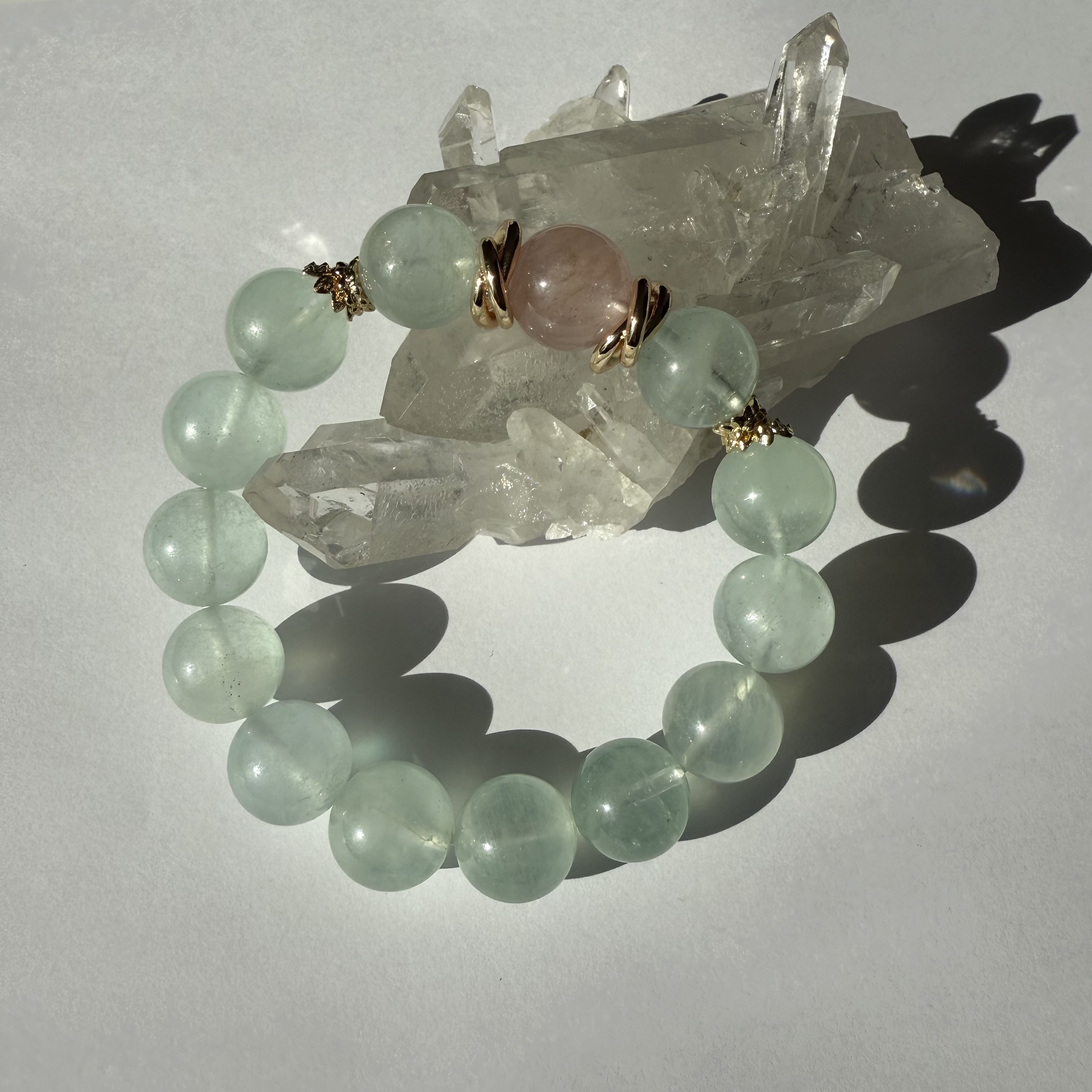 ブルーグリーン アクアマリン ブレスレット