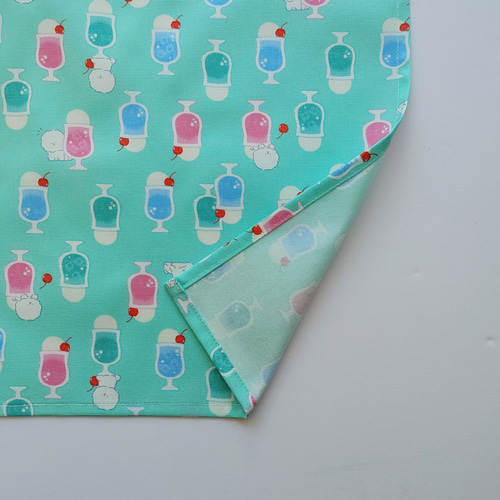 ☆選べる3サイズ☆クリームソーダとビションフリーゼのランチョン