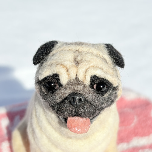 羊毛フェルト　　パグ Making a Pug with Needle Felting - YouTube