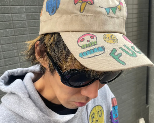 キャップ ワークキャップ リメイク リメイクキャップ カラフル