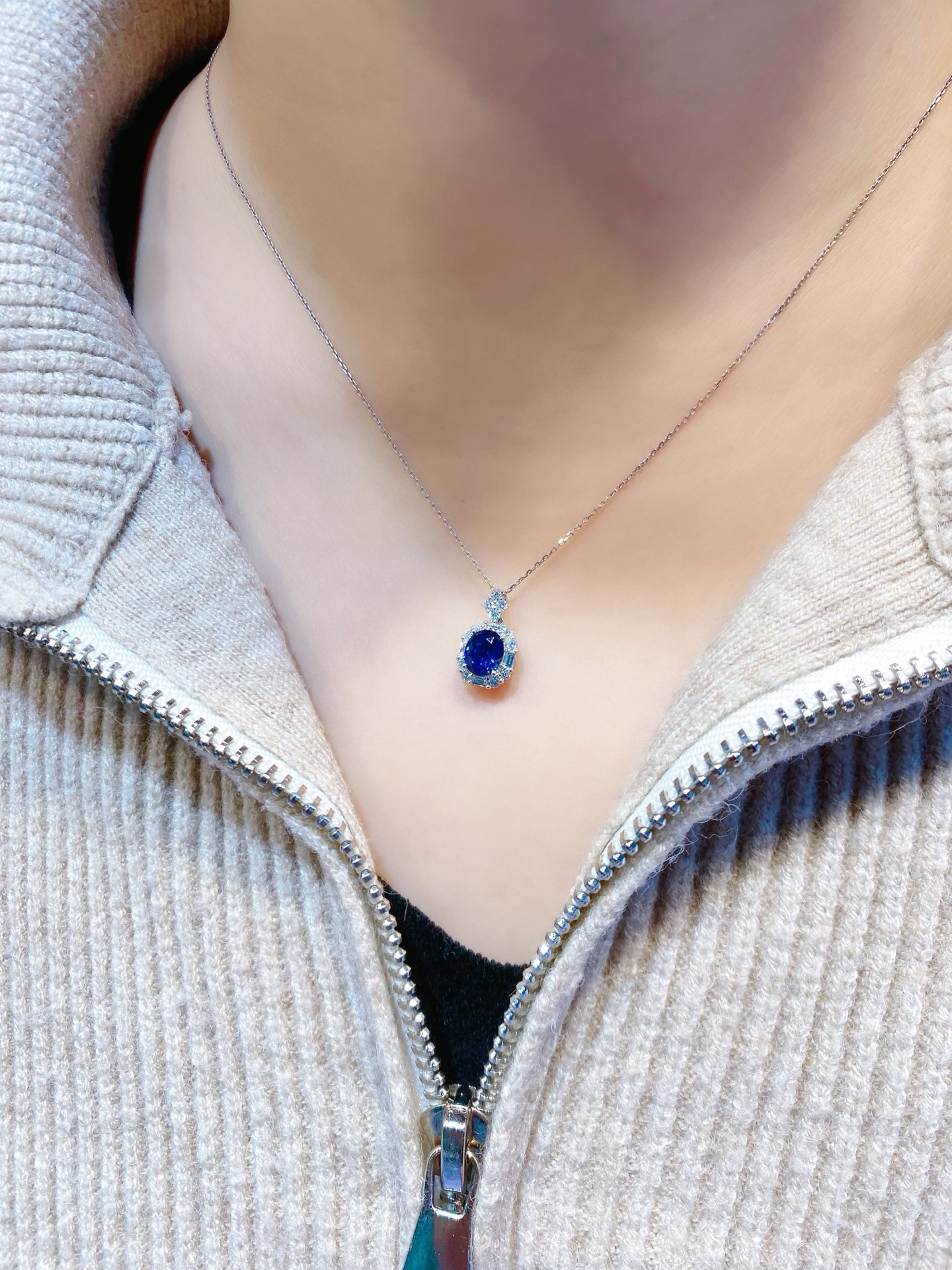 Y！ ★ ロイヤルブルー！ 天然 サファイア ダイヤ ペンダント  K18 楽天市場】【SS限定 10％OFF！】【鑑別書】 サファイア