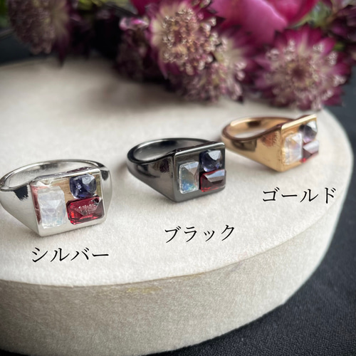 宝石箱のようなリング Noir Mystique ノワール ミスティーク