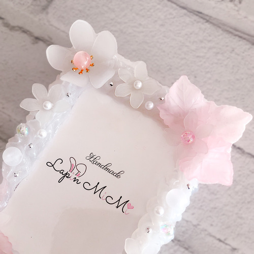 受注製作】サクラ 桜風 クリア ホイップデコ B8 硬質トレカケース