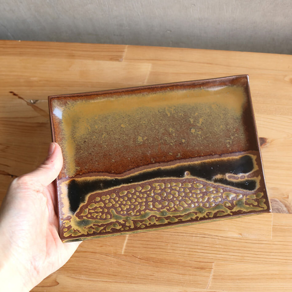 高取焼 茶碗 ITAMON おにぎり皿 髙取八仙窯 陶器 器 和食器 かわいい 可愛い おしゃれ 10枚目の画像