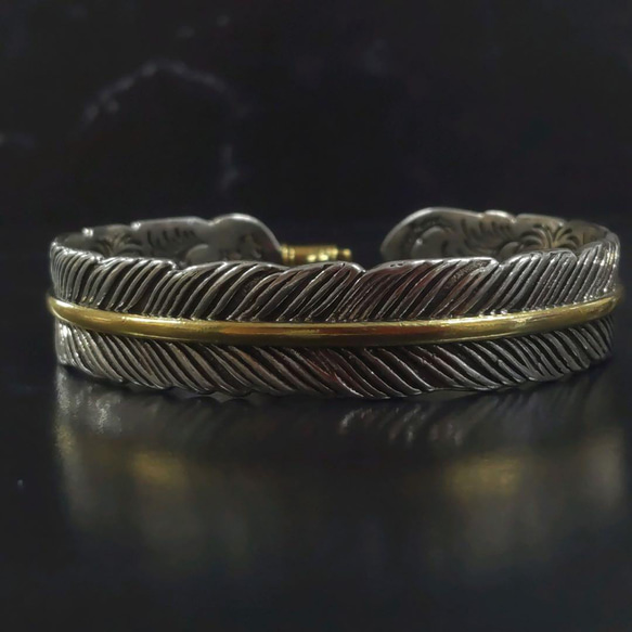 オープン価格 silverフィルド メキシカン シルバー 真鍮 バングル 