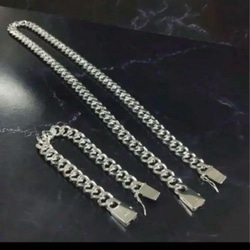 クリーマ限定大特価　silver925 ブレス　ネックレスセット　メンズ　ユニセックス　刻印　喜平　　 3枚目の画像