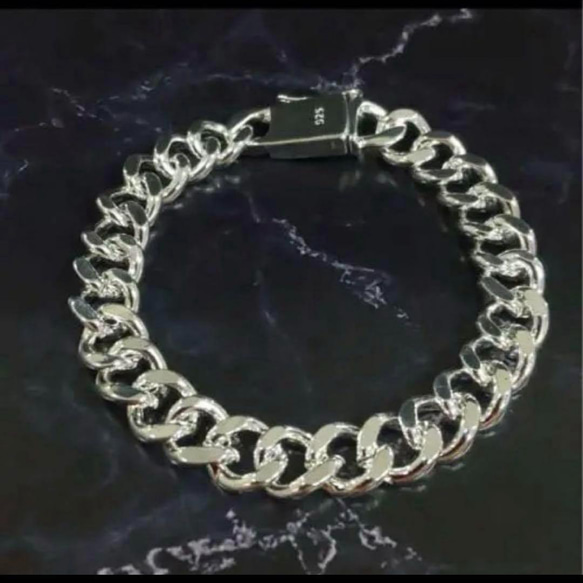 クリーマ限定大特価　silver925 ブレス　ネックレスセット　メンズ　ユニセックス　刻印　喜平　　 6枚目の画像
