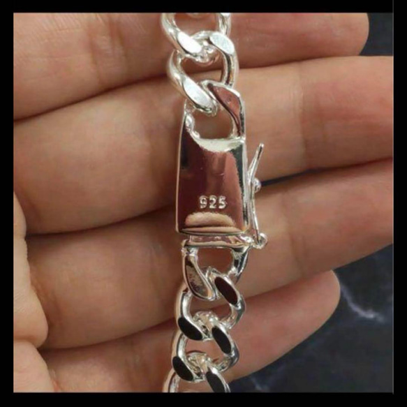 クリーマ限定大特価　silver925 ブレス　ネックレスセット　メンズ　ユニセックス　刻印　喜平　　 11枚目の画像