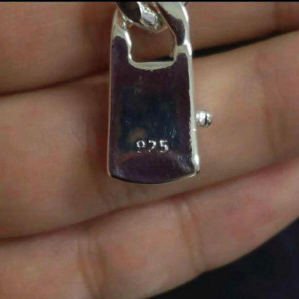 クリーマ限定大特価　silver925 ブレス　ネックレスセット　メンズ　ユニセックス　刻印　喜平　　 9枚目の画像