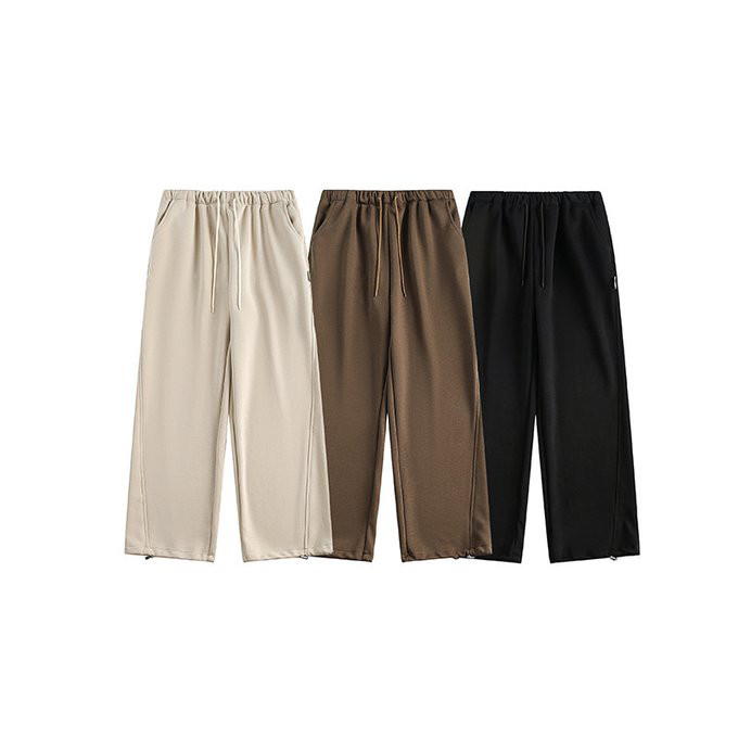 秋冬新作 カジュアルスウェットパンツ メンズ 無地 男 ズボン おしゃれ ゆったりストレートパンツ