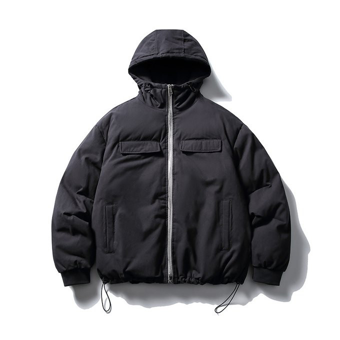 秋冬新作 メンズ 防風暖かい厚みのあるフード付きコットンコート 無地 男 おしゃれ アウトドア 屋外 トップス