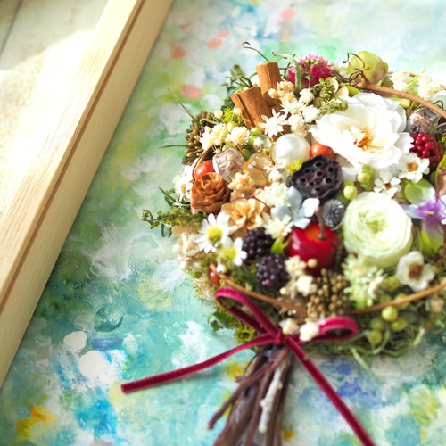 特別な日のお祝い・誕生日・サロン飾り》プリザーブドフラワードライ