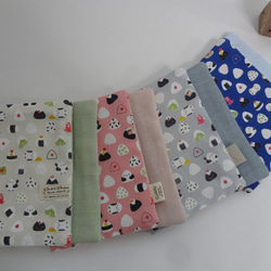 大きめ*パンダ*やわらかガーゼハンカチ4枚セット*ハンドメイド 大きめ*パンダ*やわらかガーゼハンカチ4枚セット ハンカチ