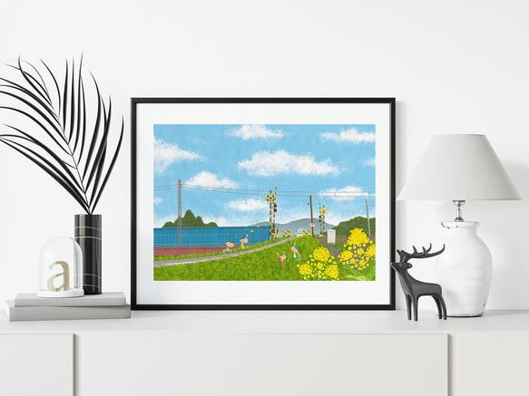 レトロなポストカード『はるのうた』 1枚目の画像