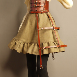 [受注生産] 1/3ドール スチームパンク クリノリン 本革 1枚目の画像