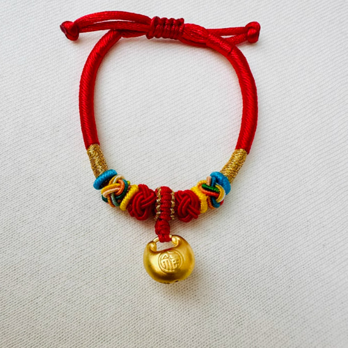 24K出産祝い！K24純金新生児ブレスレット24金中空ゴールドブレスレット