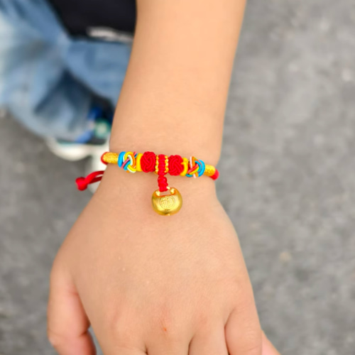 24K出産祝い！K24純金新生児ブレスレット24金中空ゴールドブレスレット