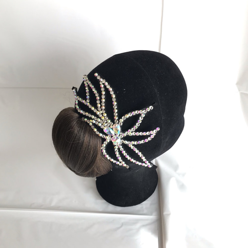バトントワリング コスチューム 髪飾り付き　細め130 HO-02 ヘアアクセサリー 社交ダンス 新体操 バトントワリング 髪