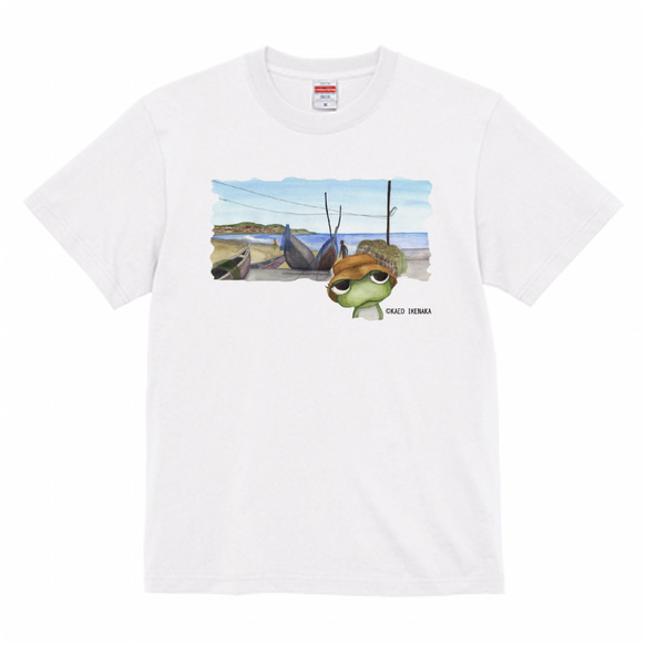 半袖Tシャツ2_かえお　”Summer memories ” シリーズ～西アフリカの海岸にて～ 3枚目の画像