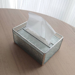 ステンドグラス　ティッシュボックス　コンパクト　フローラ　gm-089 5枚目の画像