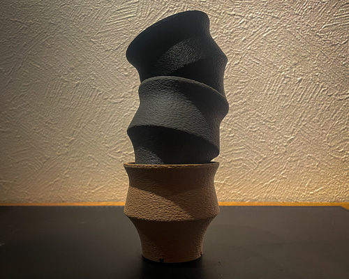 3Dプリンター鉢_1 植木鉢 作家鉢 一輪挿し・花瓶・花器 しm 通販