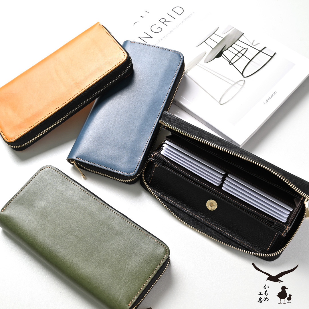 じゃばら式 ロングウォレット 【 栃木レザー Sジーンズ 】 本革 長財布 レザー ギフト HM05K