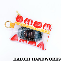 いちごショートケーキ ケーキ クリアポーチ カードケース スマートキー