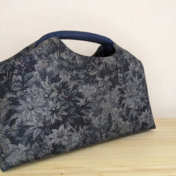 深型 和装にも使えるニューム口金バッグ ハンドバッグ 呱々(ここ)蘭