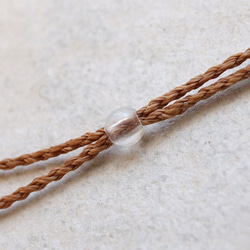 アメトリン天然石マクラメネックレスmac407-エスニックアジアン好きが作るエキゾチックなマクラメ大振りアクセサリー 6枚目の画像