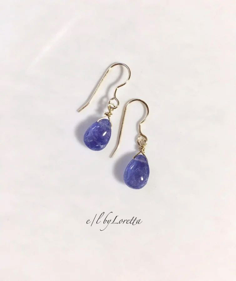タンザナイトDrop pierce/earring　ピアス　イヤリング