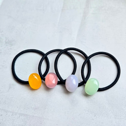 一点物】雫 アイオライト ヘアゴム ✩.*˚天然石×ヘアゴム 一点物】雫