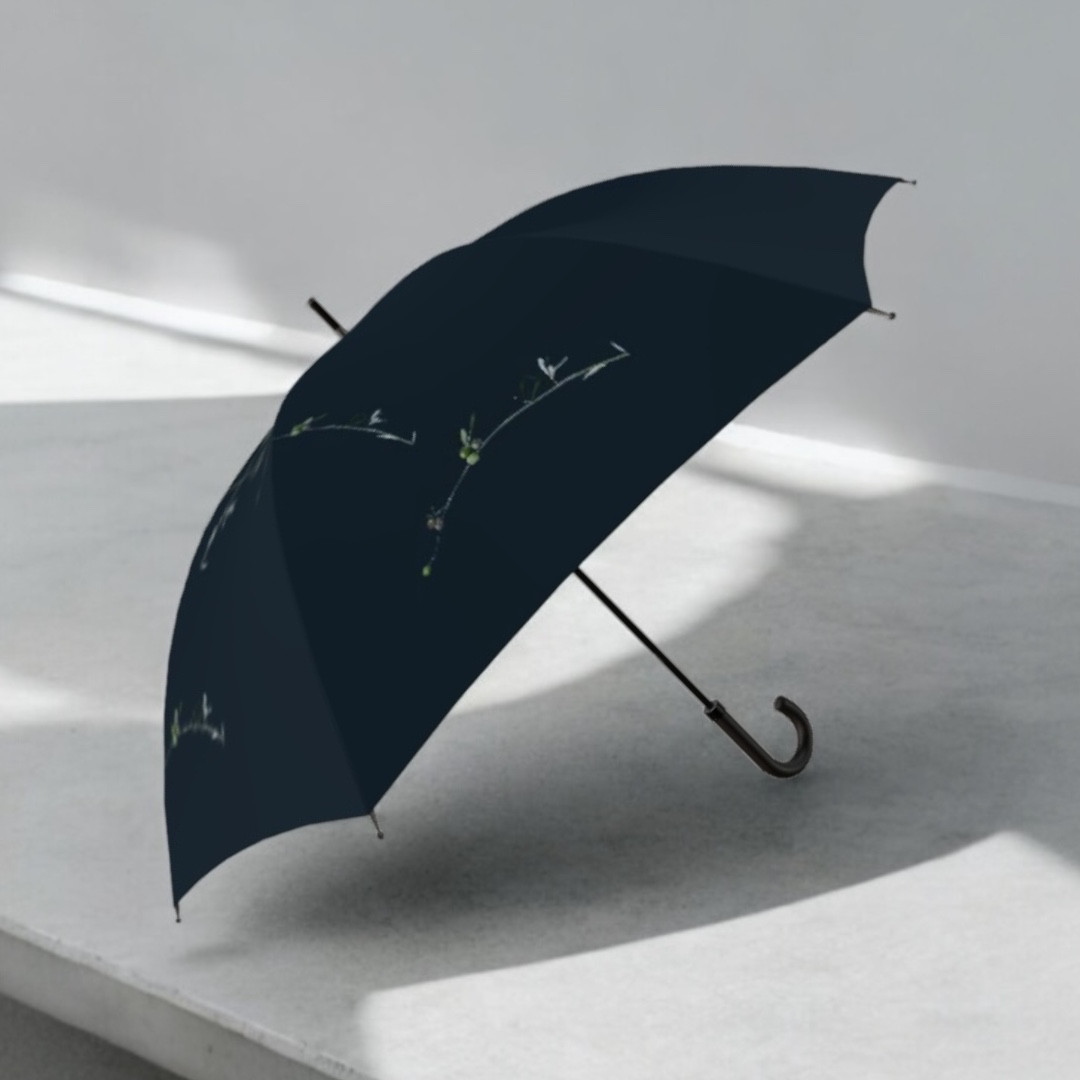 父の日　雨傘　メンズジャンプ傘　オリーブ　65㎝